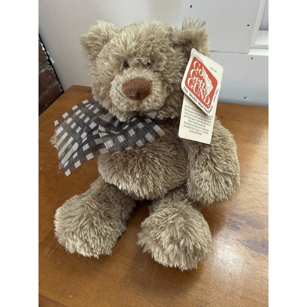 NWT Vtg Gund Dawson Plush Teddy Bear - 15151 8" Brown With Tags NOS